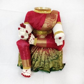 Ammavari Idol (Red Colour with Green Border)  (11 Inchs)